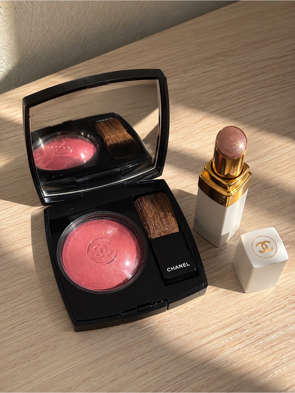 Authentic Chanel makeup set blush + lip. Brand new. Joues Contrast Blush